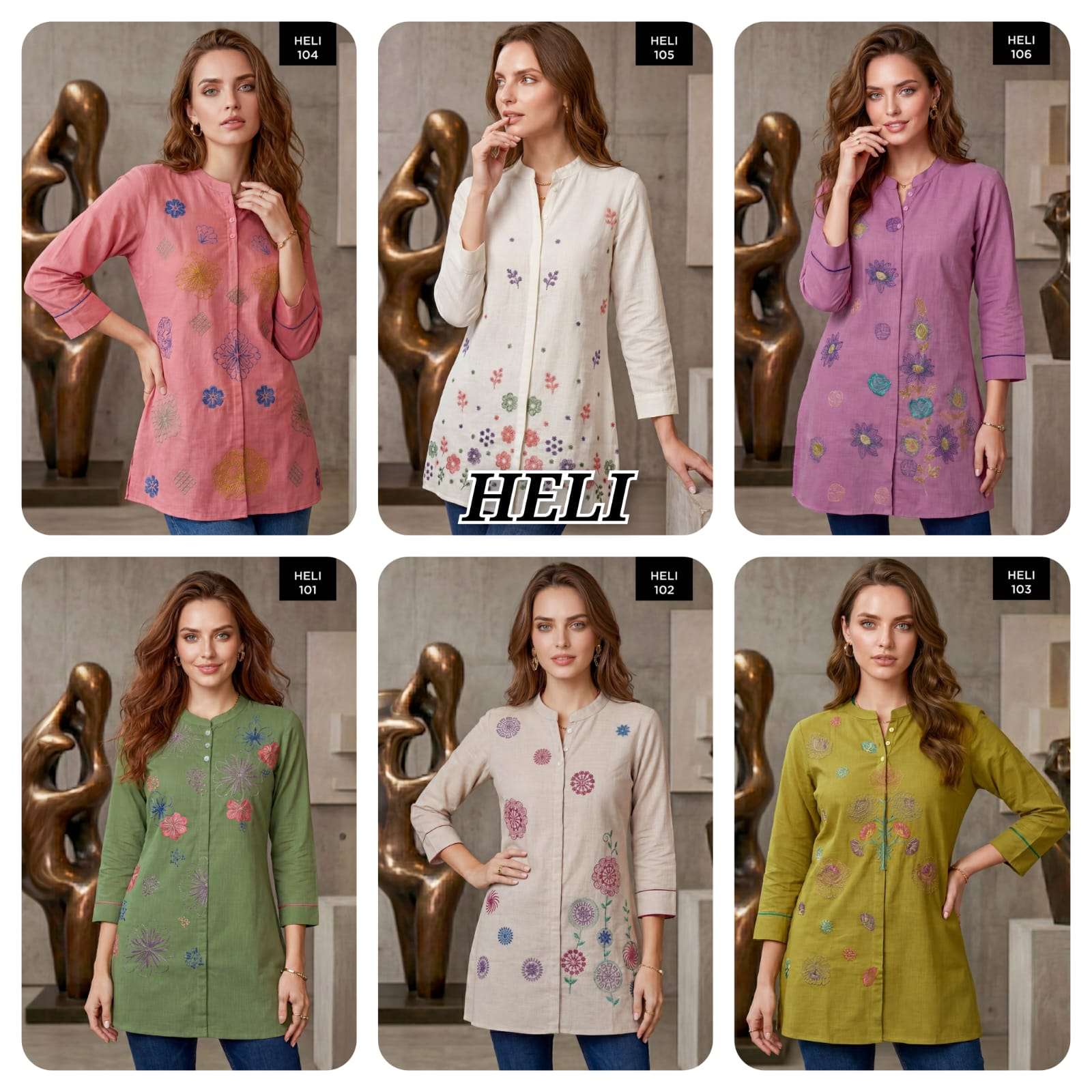 RANGMAYA HELI SUMMER COMFORT LILEN SHORT SHIRT TYPE TOPS FOR WOMEN RESELLER